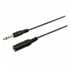 LEAD / CABLE 6.3mm STEREO PLUG TO 6.3mm SOCKET L44866
