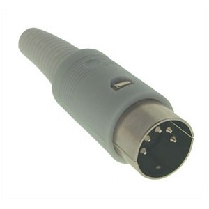 Plug Din IN-LINE 5P Grey K3161C-GREY (light)