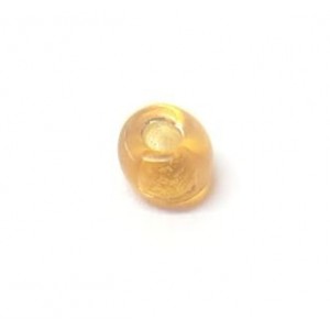 GOLD GLASS SPACER 4mm ID1.3mm - 600P/BAG 160030-GOLD-1