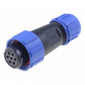 IN-LINE SOCKET/ Female 6P IP67 Bayonet SY1310/S-6-II