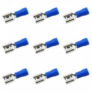 TERMINAL PRE-INSULATED BLUE 6.35mm FEM 1K/BAG FDD 2-250