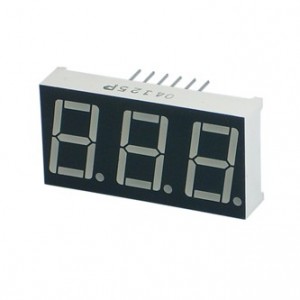 LED DISPLAY 3-DIGIT 7-SEG CC RED 14.2mm 5631AS
