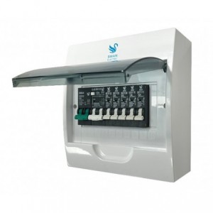 DB BOARD 10W SURFACE SAMITE TRAY WITH 7xBREAKERS 30DB-SS-10W-SURF