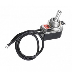 Toggle Switch Spst ON-OFF Panel Mnt With Wire Leads KNS-1