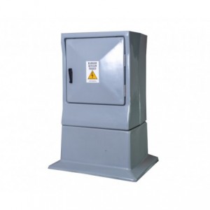 9W FIBREGLASS D/D METER KIOSK 720x435x1270 GLAND PLATE ENTRY K0008/5