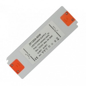 Power Supply Encl. LED Driver I220V O12V @ 5A 60W ZF120A-60W