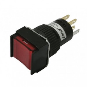 PUSH BUTTON ILL-RED MOM 2xNO/NC 24V B18493BC