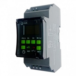 Digital Time Switch Spdt 1S Din Mount 115V-240VAC 16A 67DDT9