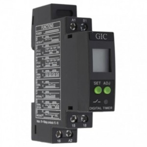 Digital Timer Relay Spdt MULTI-FUNCTION Din Mount Voddts