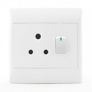Single Wall Rsa Socket Flush Mount 4X4 250VAC 16A STI-1075
