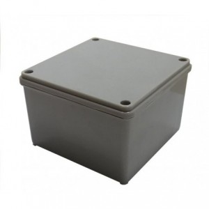 PLASTIC / ABS ENCLOSURE IP55 100x100x70mm LIGHT GREY EWP-FEP-0014