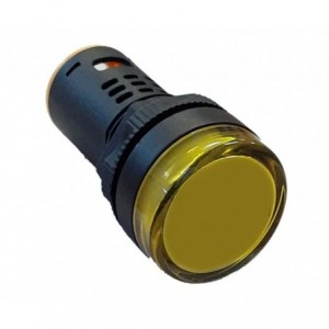 Pilot Light High Yellow LED 22MM 24V DC/AC PL-AD16-22-24V-Y