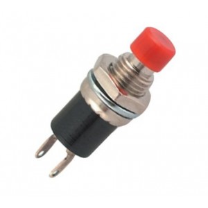 Push Button Switch N.c. Spst 1A Red Solder M7 - Debulk PBS-105C Red