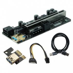 PCI-E Extender / Riser Board 1X-16X VER9.0 VER009C-PLUS