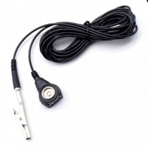 EARTHING LEAD / CABLE BLACK L2.4m SNAP10mm 181463