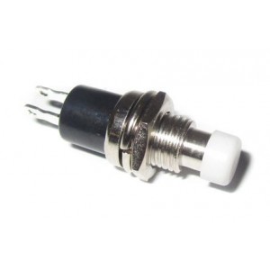 Push Button Switch N.c. Spst 0.5A/250V White Solder M7 PBS-105C White