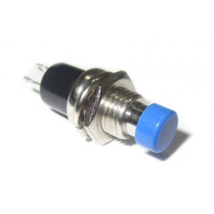 Push Button Switch N.c. Spst 0.5A/250V Blue Solder M7 PBS-105C Blue