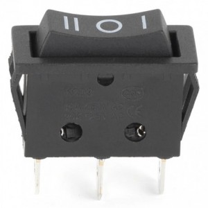 Rocker Switch Spdt (ON)-OFF-(ON) 16A 250VAC KCD3-4-123