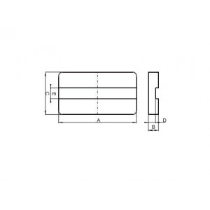 I CORE 15.8x21.8x2.9 CLIP SLOT PLANAR FERRITE CP42216IC