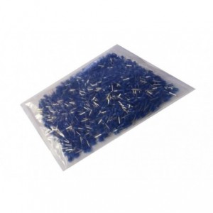 BOOT LACE FERRULE BLUE CSA0.5mm2 CL8mm PL14 1K/BAG EVN0508(BLUE)