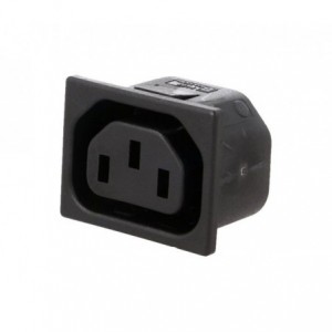 C13 Iec Socket 10A 250V AC SNAP-IN PX0695/15/63