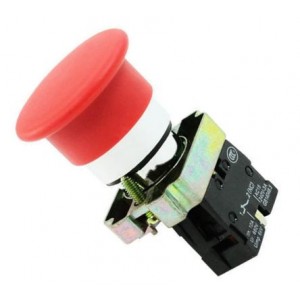 22mm PUSH BUTTON TWIST-NO LATCH NC RED PB-ADP2-BC42