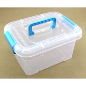 1.5L CLEAR PLASTIC STORAGE BIN 195x150x100mm 200293