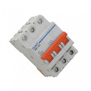 MINI DIN-RAIL Mount Circuit Breaker 63A 3P -6KA D Curve NB1-63-3P-D63-06