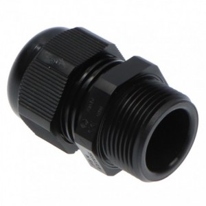 BLACK COMPRESSION GLAND PH20mm CAB6-12mm - NO NUT ***** PG13.5-BLK
