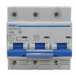 MINI D/R Circuit Breaker 3P 100A 6KA C-CURVE DZ158-125-3P-100A-6