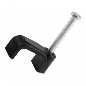 FLAT NAIL IN SADDLE 8mm BLACK - DEBULK CC-F8 BLACK