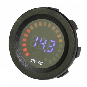 Automotive 12VDC Blue Graphic Voltmeter DS4010AS-12V