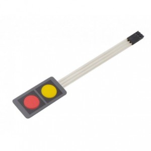 TWO BUTTON MEMBRANE THIN-FILM KEYBOARD / KEPAYD 34x20x3mm MD0434