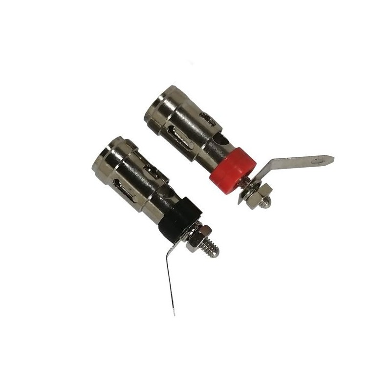 Spring Loaded RED/BLACK 4MM Binding Posts - Set 200378 - GeeWiz