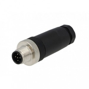 5W Solder Type Plug Str M12 Sensor Conn Assy PB-M12A-05P-MM-SL7001-00A(H)