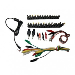 ADAPTER DC POWER &amp; CROCODILE CLIPS 42-PCS SET 200489
