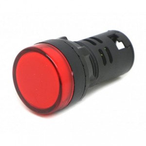 Pilot Light High Red LED 22MM 110V/127V AC/DC PL-AD16-22-127V-R