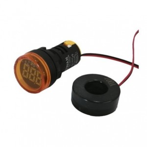 220VAC Pilot Light Ampmeter Yl 1-99A With 100A Ct AD22-22DSA-YL