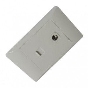 TV+TEL SOCKET 4x2 STI-1280