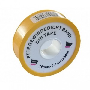 PTFE GERMAN DIN TAPE 30Mx19mmx0.1mm 5003030