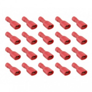 FULL INSU. TERMINAL 6.35mm RED - 100P/BAG FDFD1.25-250