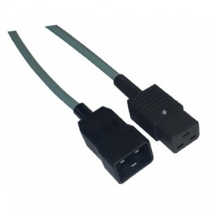 CABLE C19 SOCKET TO C20 PLUG UNMOULDED IEC LEAD GREY - 1.2m PC-MAEC19C20153GY1.2