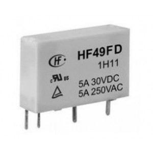 Pcb Mount Relay Slim SIL/SIP Spst 12VDC Coil 5A HF49FD/012-1H11G