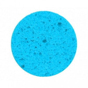 BLUE ROUND SPONGE FOR SOLDERING TIP CLEANING 60x12mm 210402