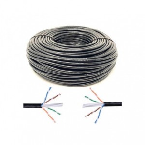 CAT6 Utp Ethernet Cable Cca 8C Solid Black - 100M/DRUM H726UTPS-BK