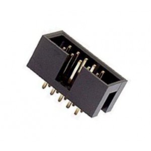 HEADER BOX STR PCB 6W 2.54mm GOLD PLATED - 340/TRAY KF1009-6P-O