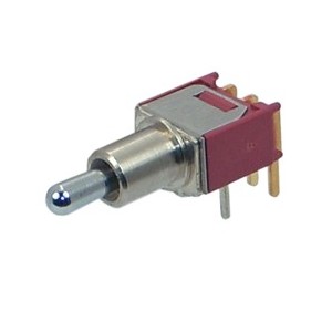MINI Toggle Switch Spdt R/A ON-OFF-ON Pcb Red MTS-103-C3