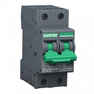 DC Circuit Breaker 63A 2P 550V C-CURVE SL7N-63-263