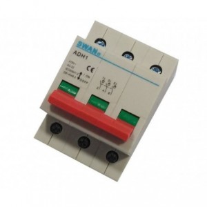 Isolator 3 Pole 125A Din Rail IS-ADH1-100-3125