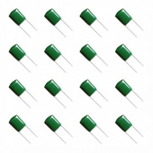 POLYESTER FILM CAPACITOR 33nF 100V P5mm 500/BAG PEI0.033UF-100-J-P5